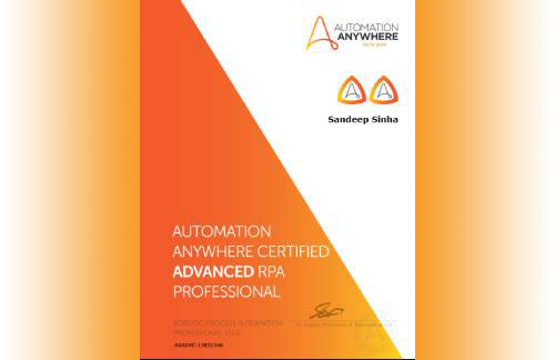 Certified Automation Anywhere Developer